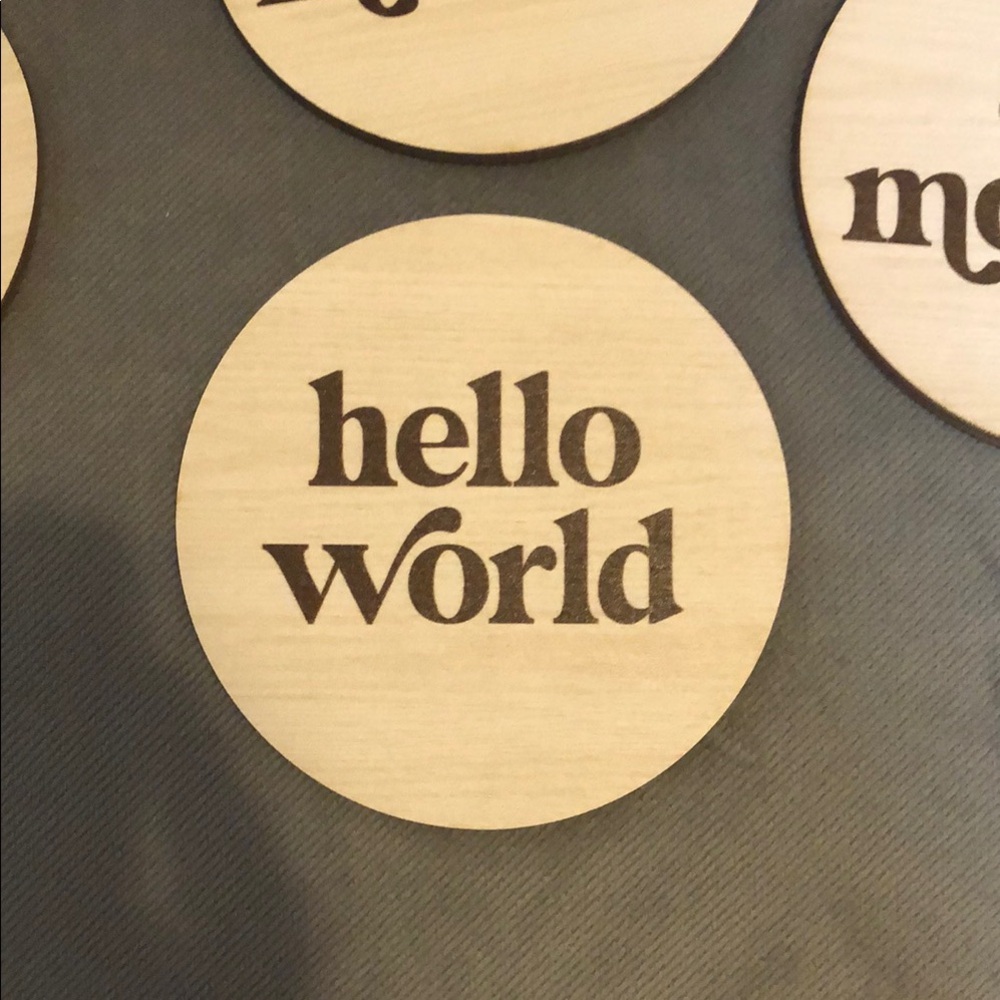 Wooden Milestone Discs Set